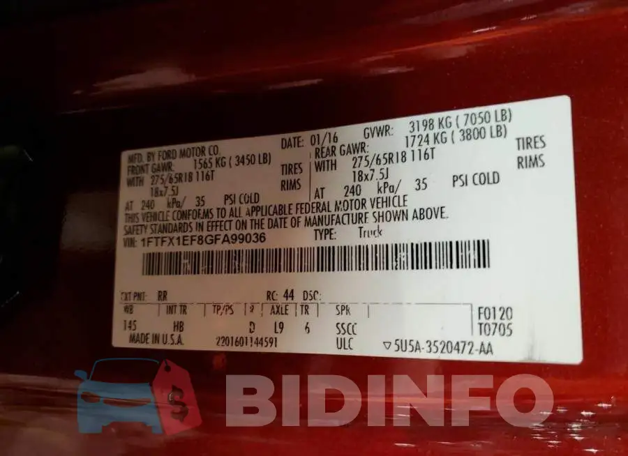 1FTFX1EF8GFA99036 Photo# 12