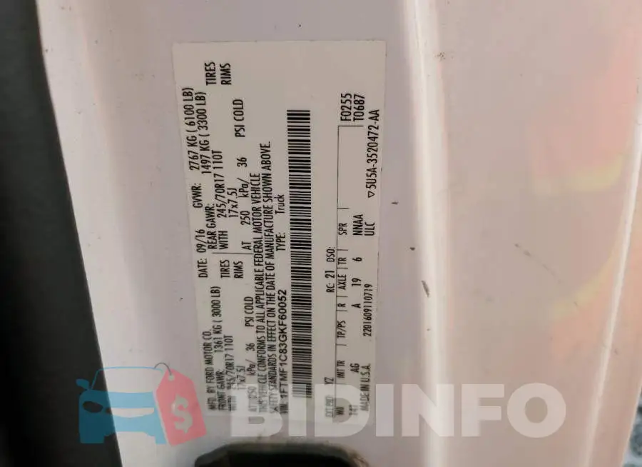 1FTMF1C83GKF60052 Photo# 12