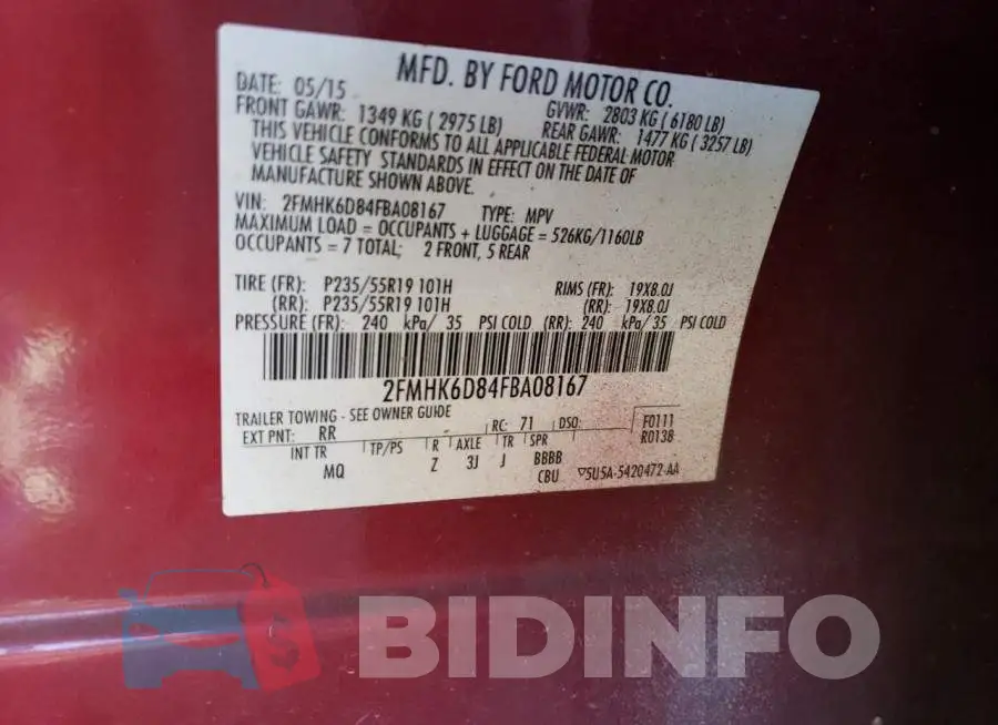 2FMHK6D84FBA08167 Photo# 12