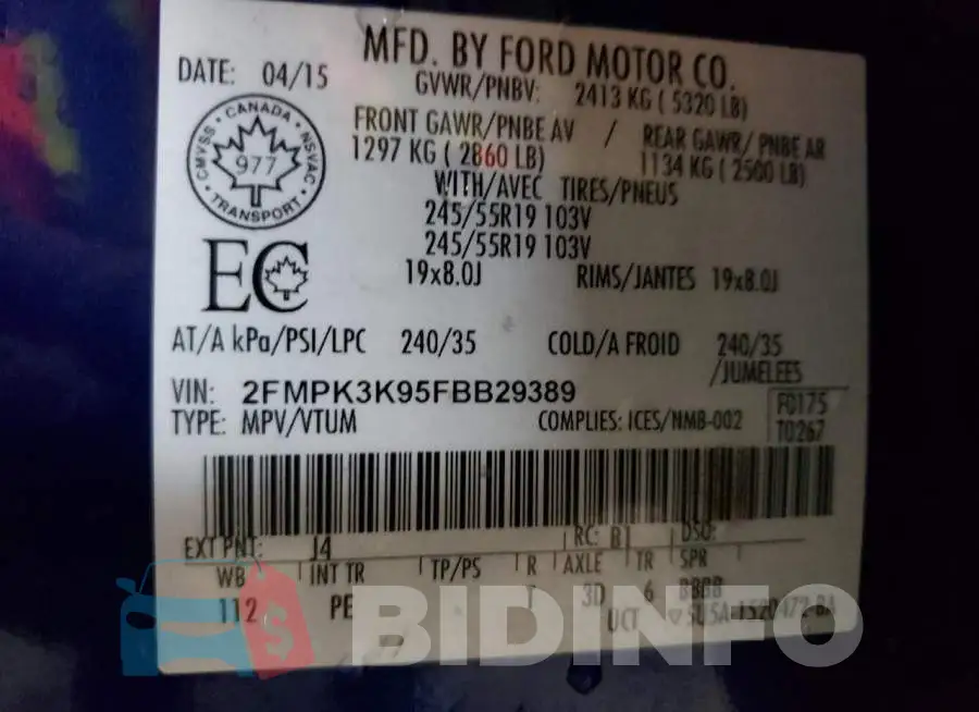 2FMPK3K95FBB29389 Photo# 14
