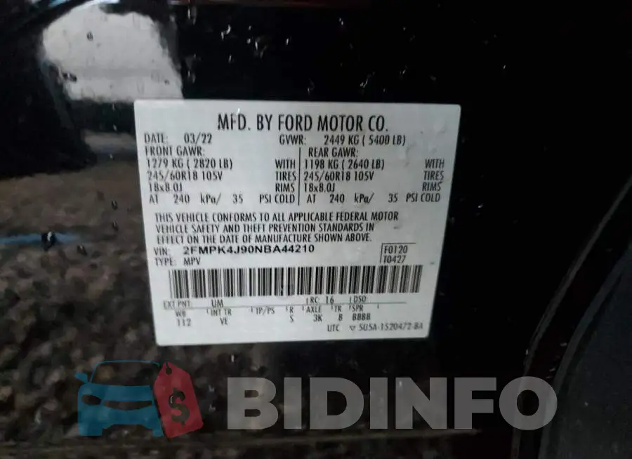 2FMPK4J90NBA44210 Photo# 13