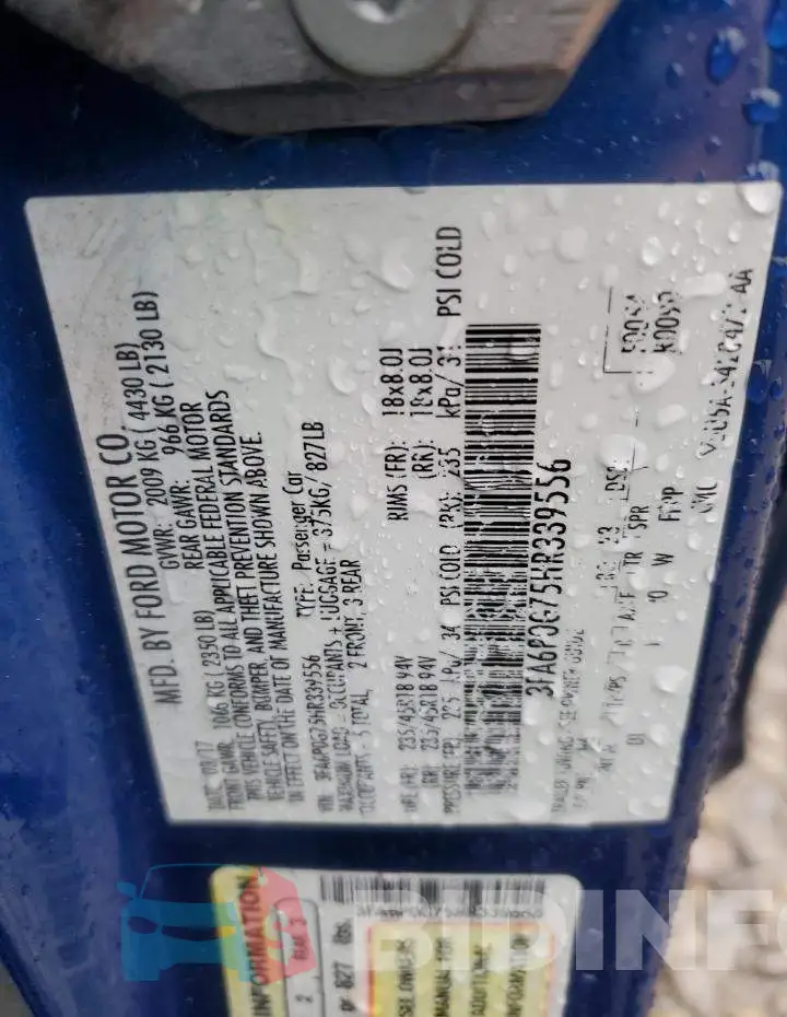 3FA6P0G75HR339556 Photo# 12