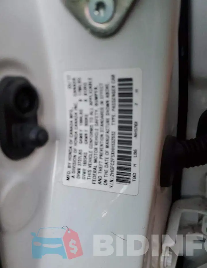 2HGFC2F5XHH532932 Photo# 13