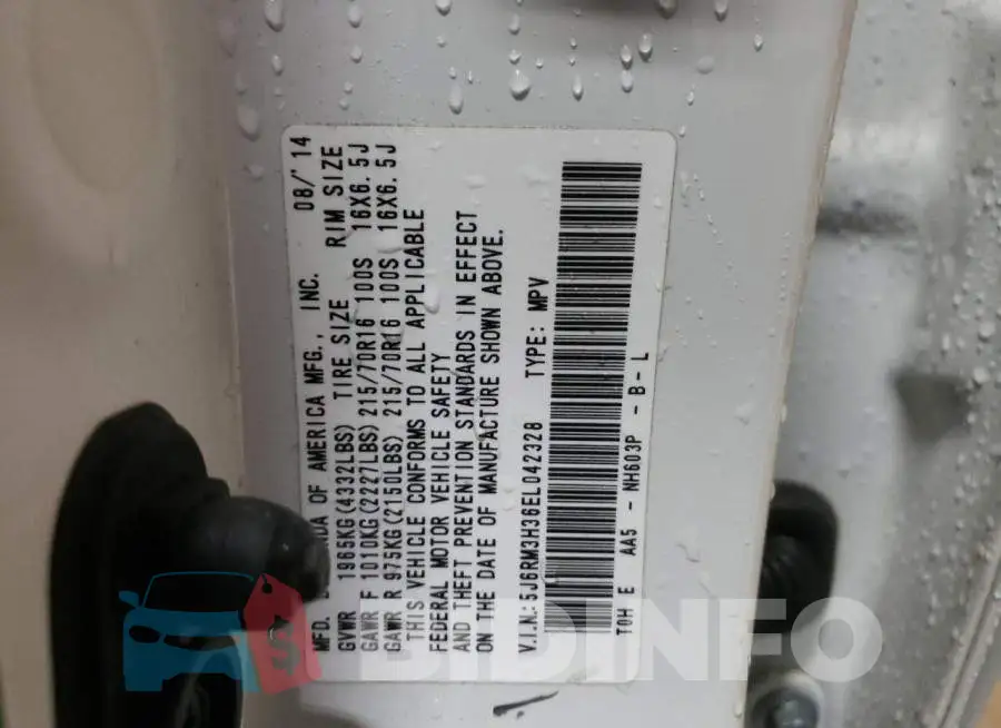 5J6RM3H36EL042328 Photo# 13