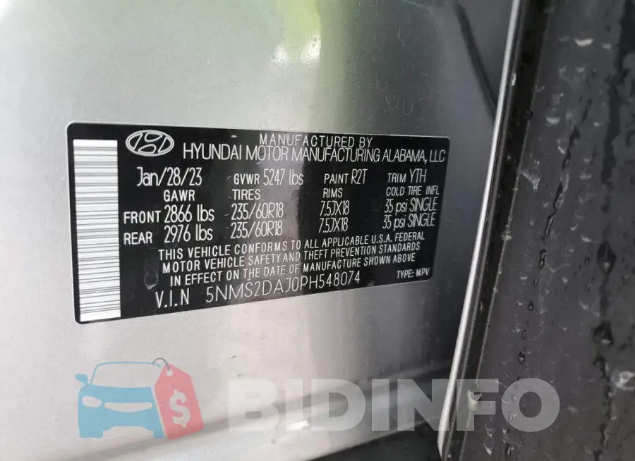 5NMS2DAJ0PH548074 Photo# 13