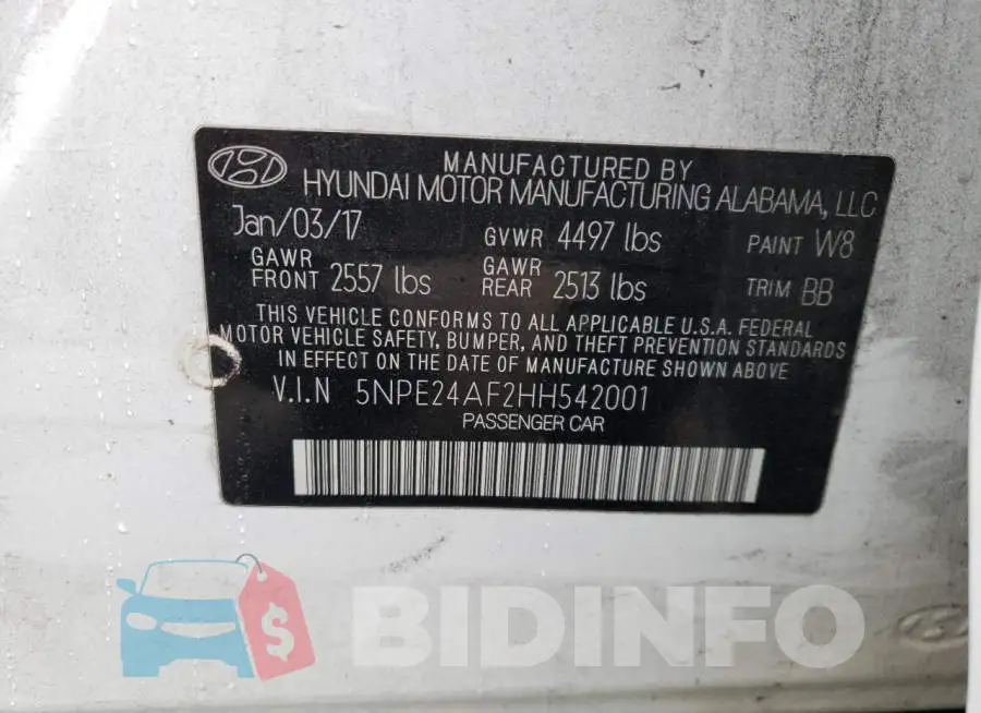 5NPE24AF2HH542001 Photo# 12