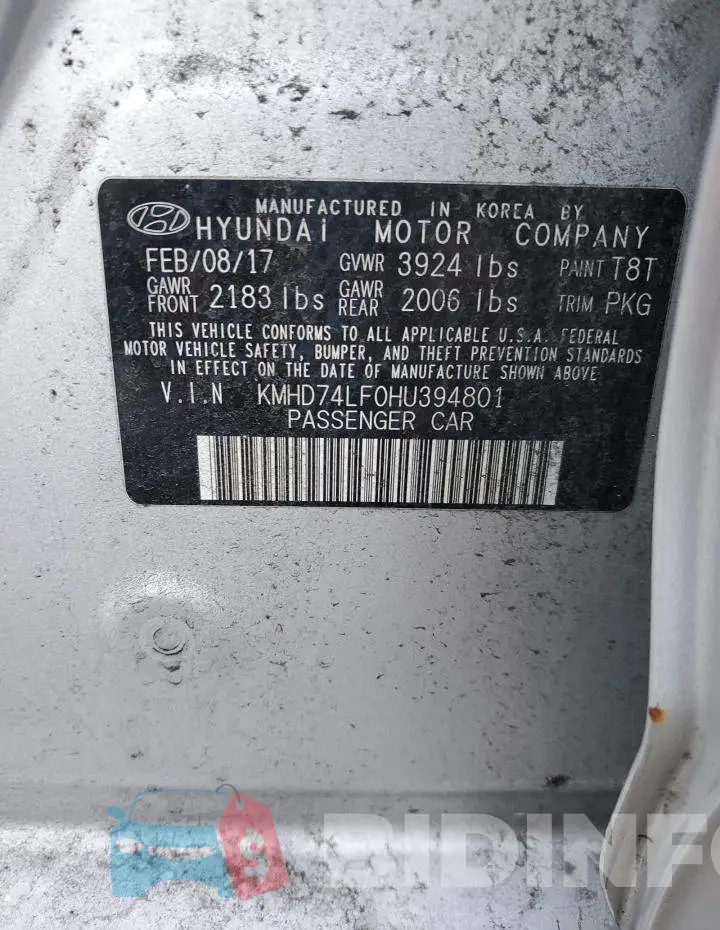 KMHD74LF0HU394801 Photo# 12