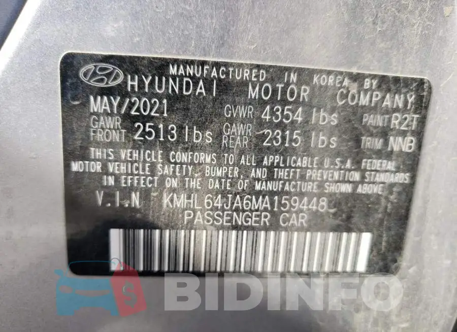 KMHL64JA6MA159448 Photo# 13
