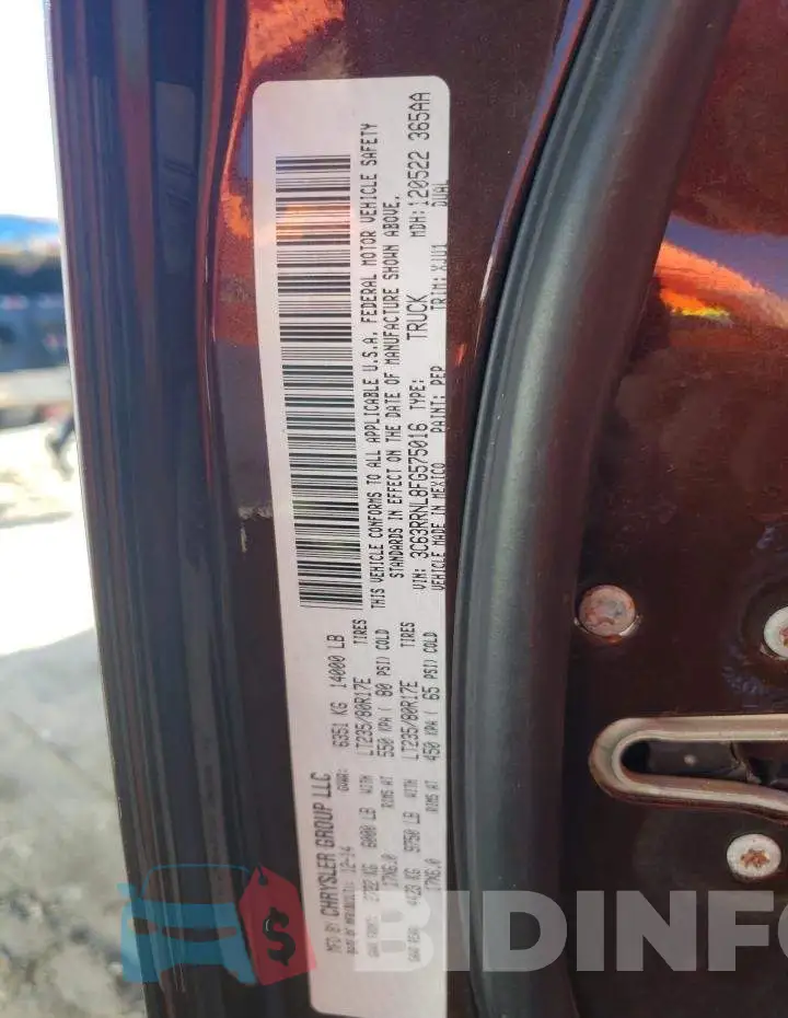 3C63RRNL8FG575016 Photo# 12