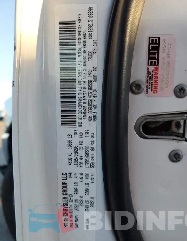 3C6UR5GL4EG180596 Photo# 12