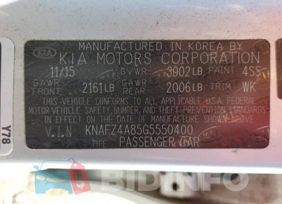 KNAFZ4A85G5550400 Photo# 12