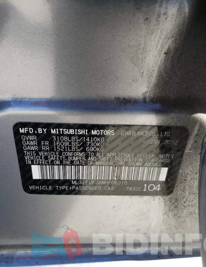 ML32FUFJ6NHF06316 Photo# 13