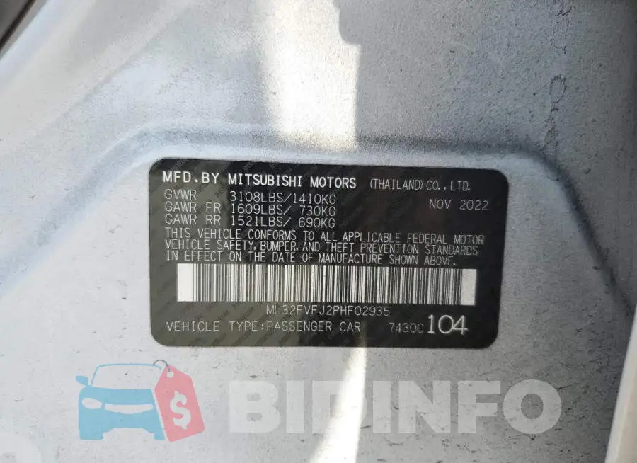 ML32FVFJ2PHF02935 Photo# 12