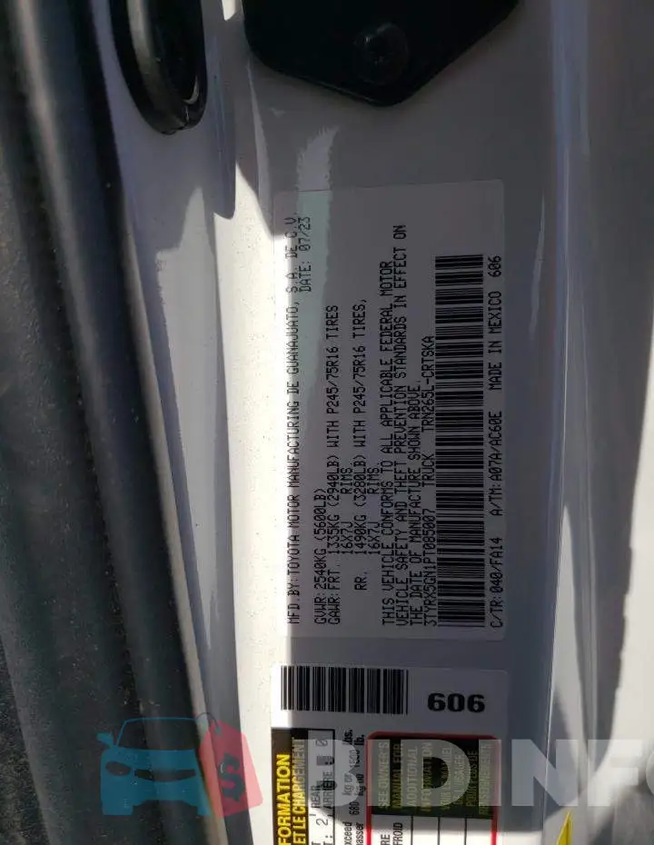 3TYRX5GN1PT085007 Photo# 12