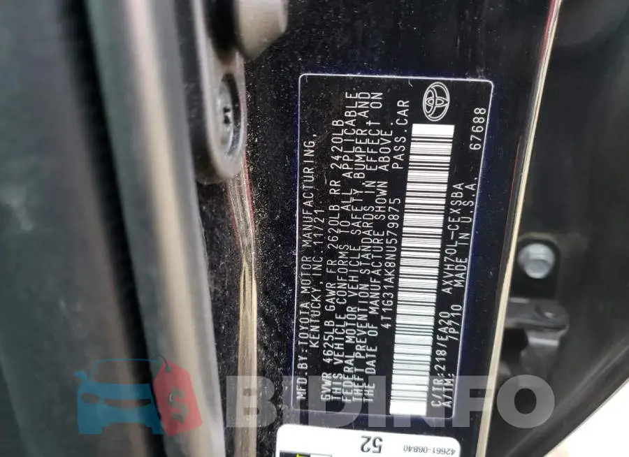 4T1G31AK8NU579875 Photo# 12