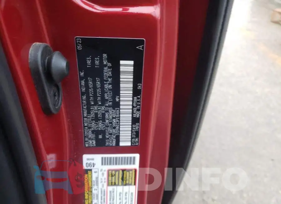 5TDYRKEC3PS164843 Photo# 12