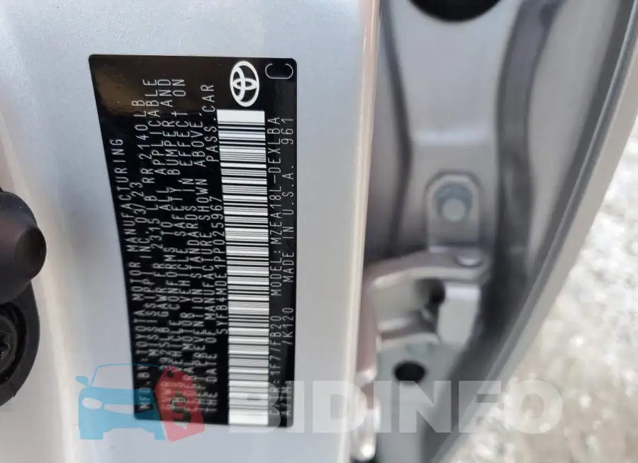 5YFB4MDE1PP025967 Photo# 13