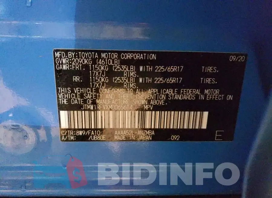 JTMW1RFVXMD065614 Photo# 13