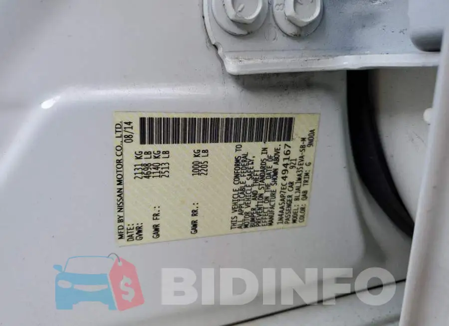 1N4AA5AP7EC494167 Photo# 12