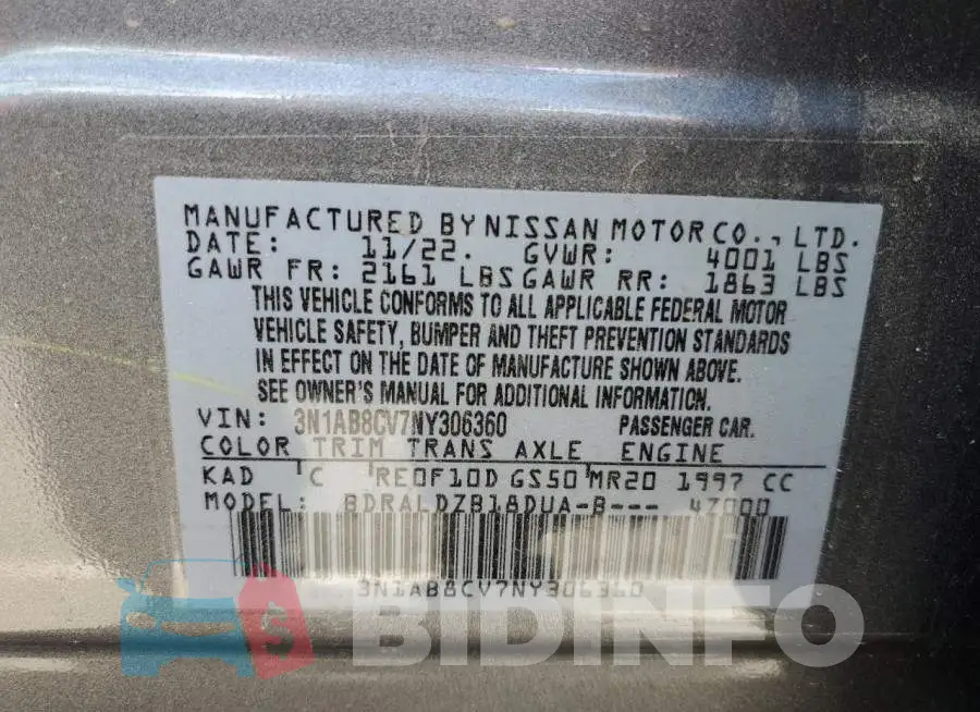 3N1AB8CV7NY306360 Photo# 12