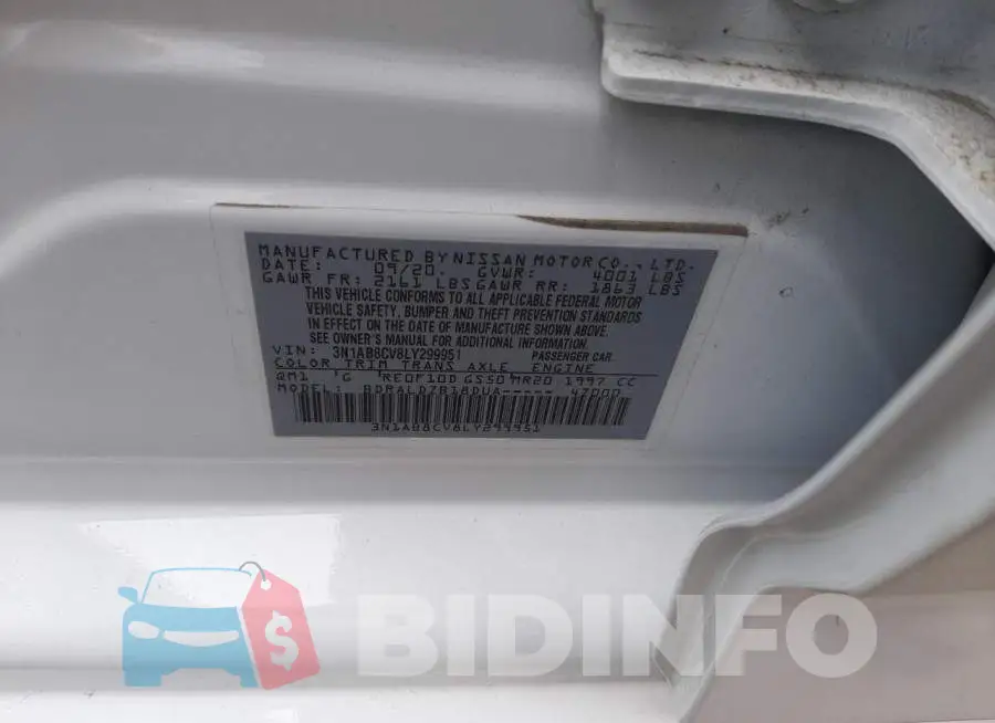 3N1AB8CV8LY299951 Photo# 12
