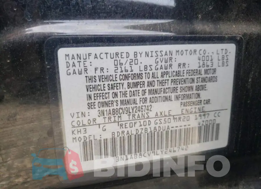 3N1AB8CV9LY246742 Photo# 12