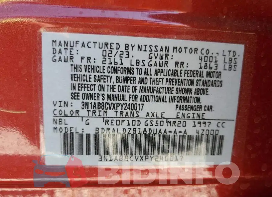3N1AB8CVXPY240017 Photo# 12