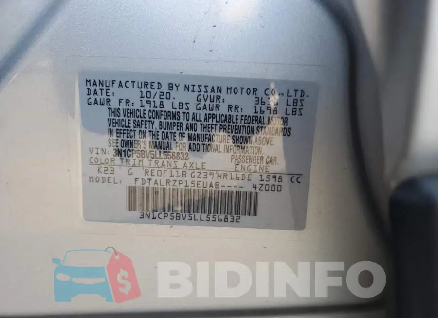 3N1CP5BV5LL556832 Photo# 12