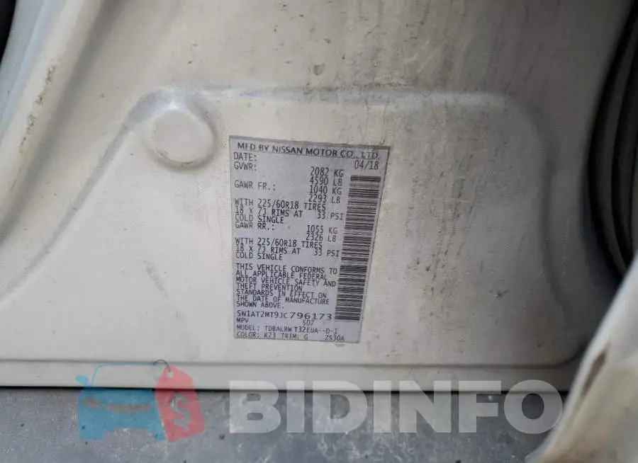 5N1AT2MT9JC796173 Photo# 13
