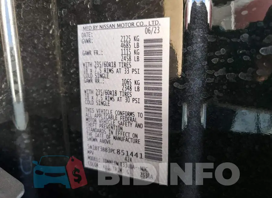 5N1BT3BB3PC851441 Photo# 13