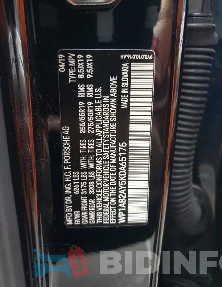 WP1AB2AY5KDA65175 Photo# 12