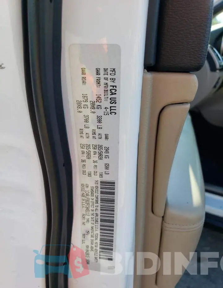 1C4RJFBG3FC845112 Photo# 13