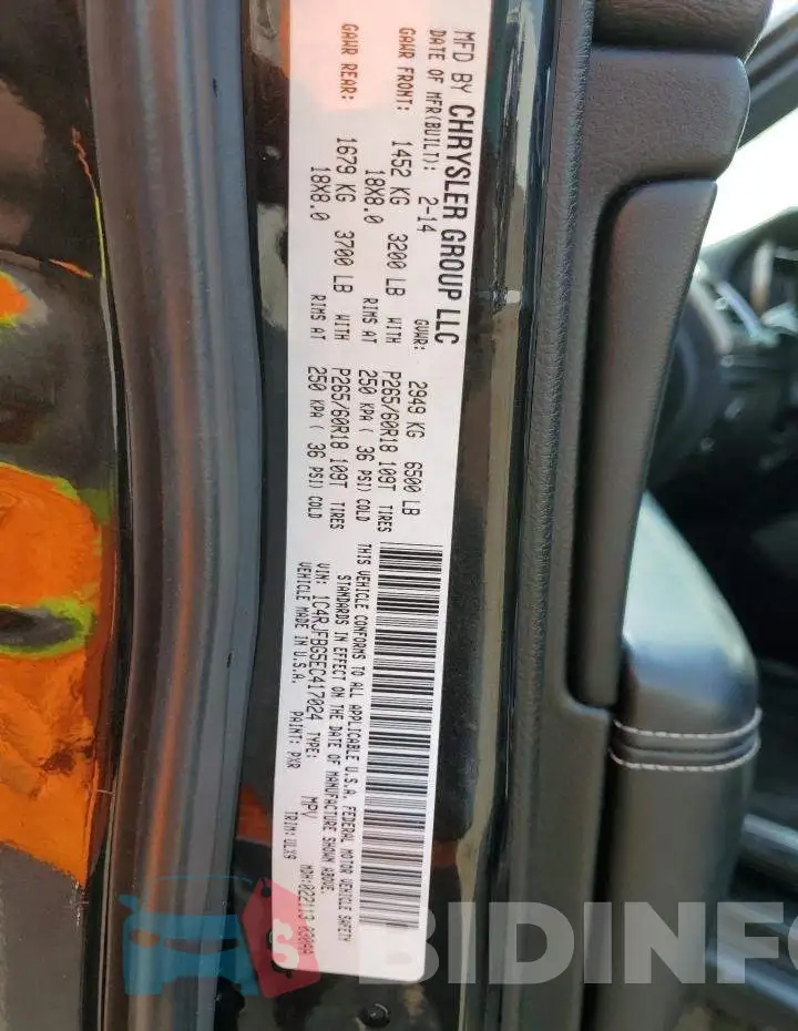 1C4RJFBG5EC417024 Photo# 13