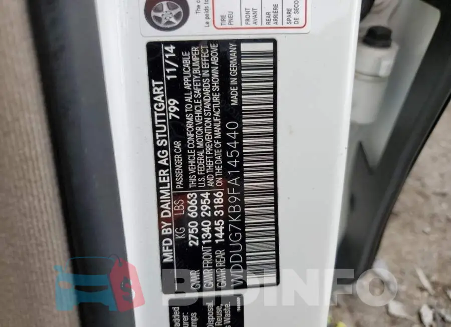 WDDUG7KB9FA145440 Photo# 12