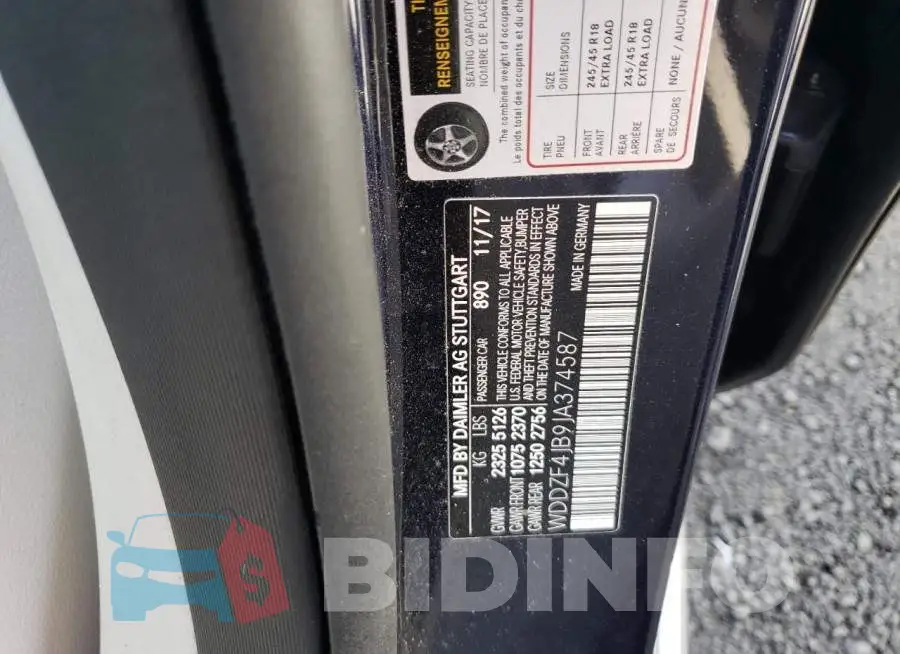 WDDZF4JB9JA374587 Photo# 12