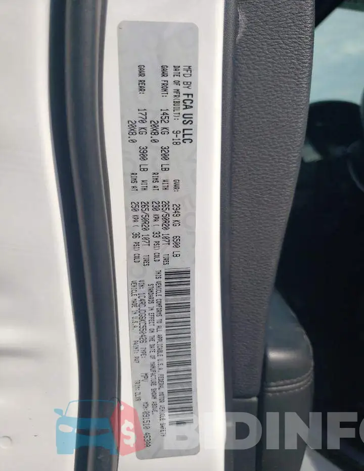 1C4RDJDG6KC550426 Photo# 14