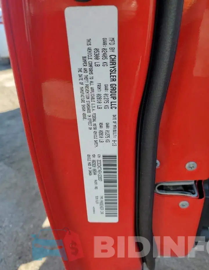 2C3CDXCT4EH123937 Photo# 12