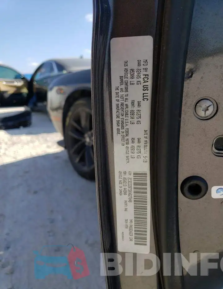 2C3CDZBT5KH627048 Photo# 12