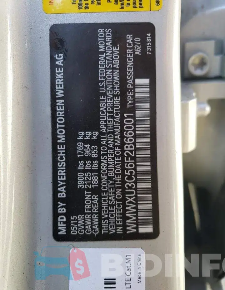 WMWXU3C56F2B66001 Photo# 12