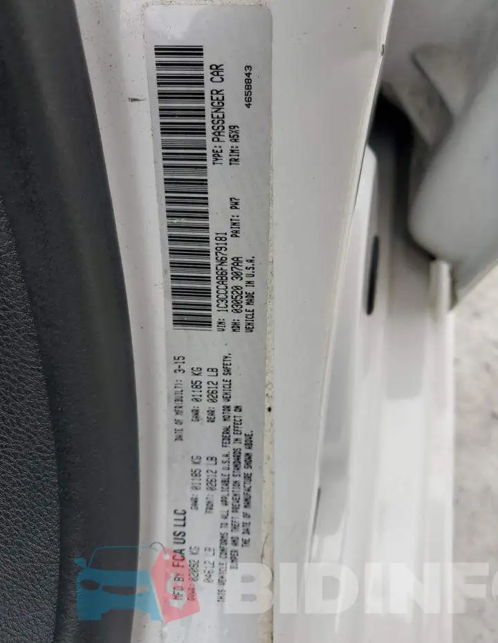 1C3CCCAB6FN679181 Photo# 12