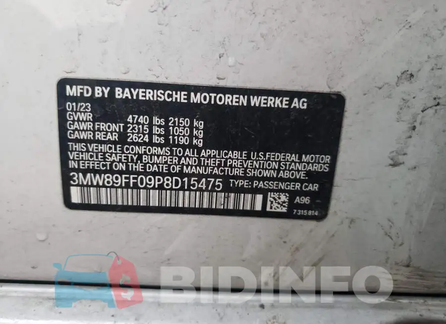 3MW89FF09P8D15475 Photo# 12