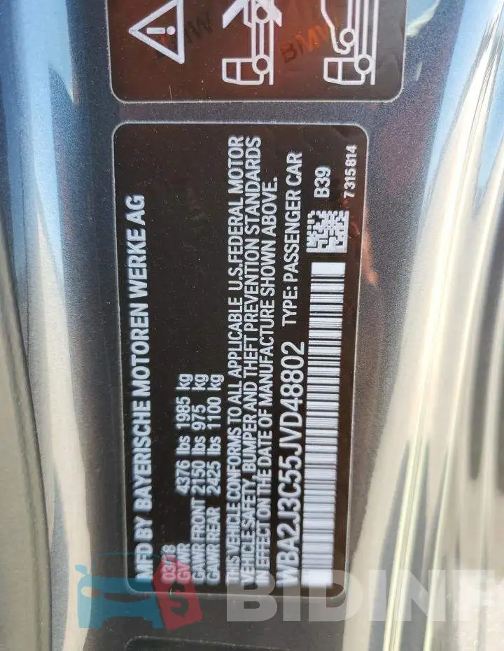 WBA2J3C55JVD48802 Photo# 12