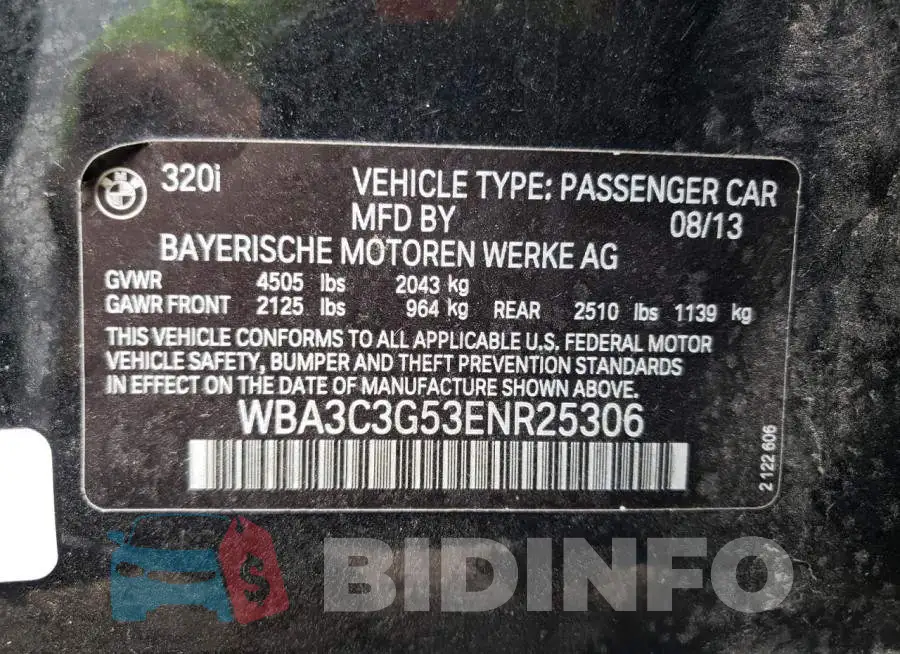 WBA3C3G53ENR25306 Photo# 10