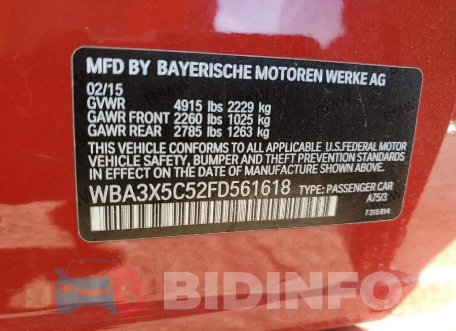 WBA3X5C52FD561618 Photo# 12