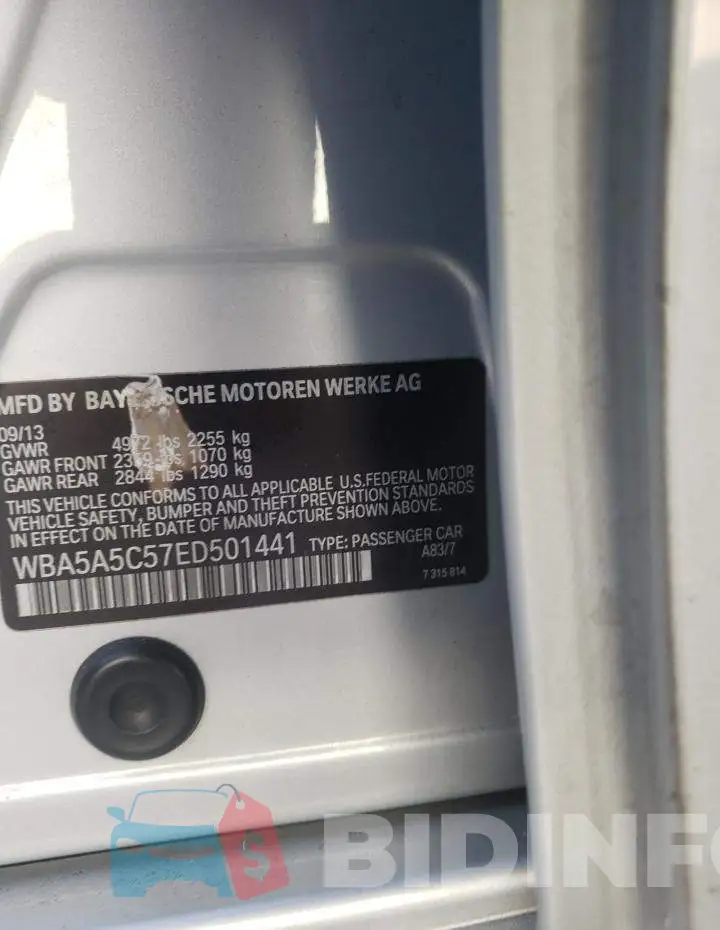 WBA5A5C57ED501441 Photo# 12