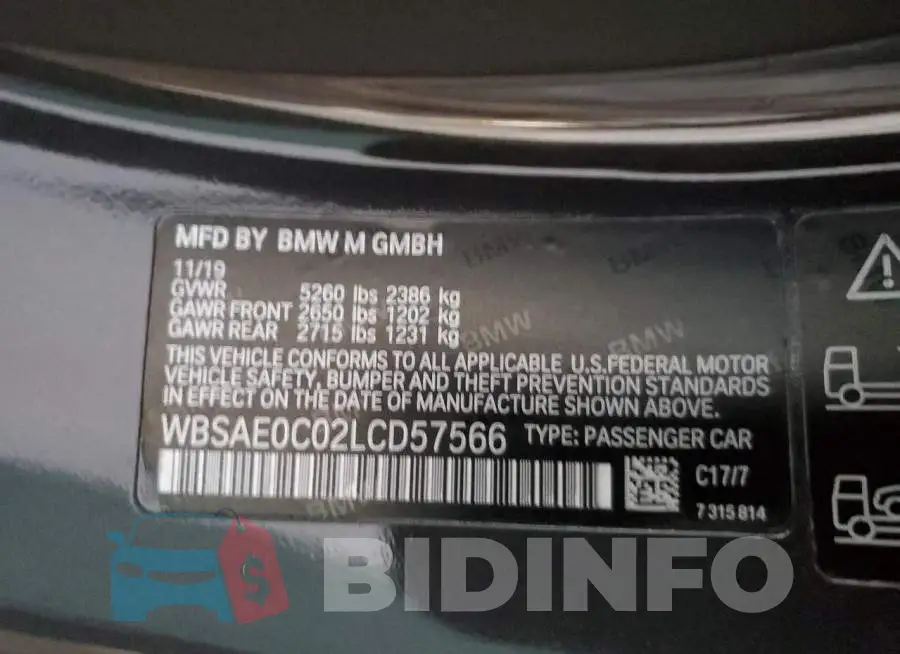 WBSAE0C02LCD57566 Photo# 12