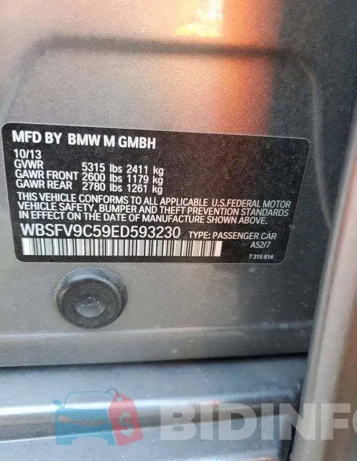 WBSFV9C59ED593230 Photo# 12