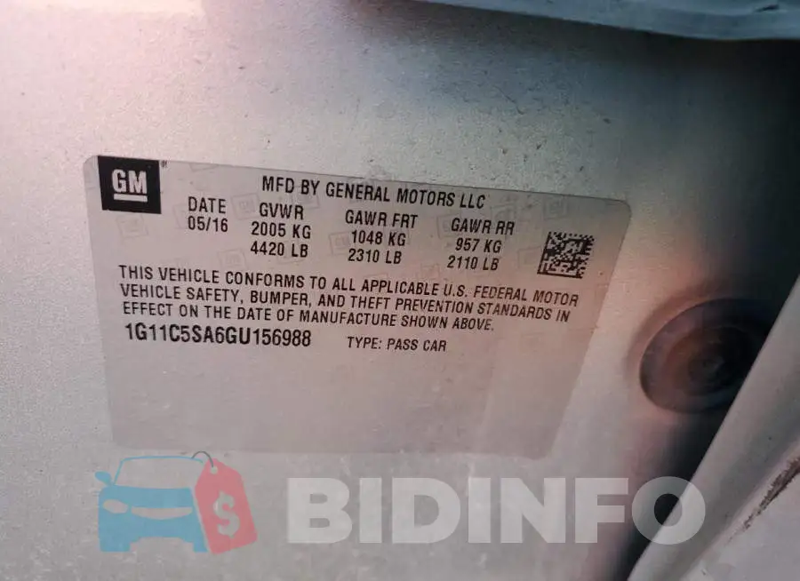 1G11C5SA6GU156988 Photo# 12