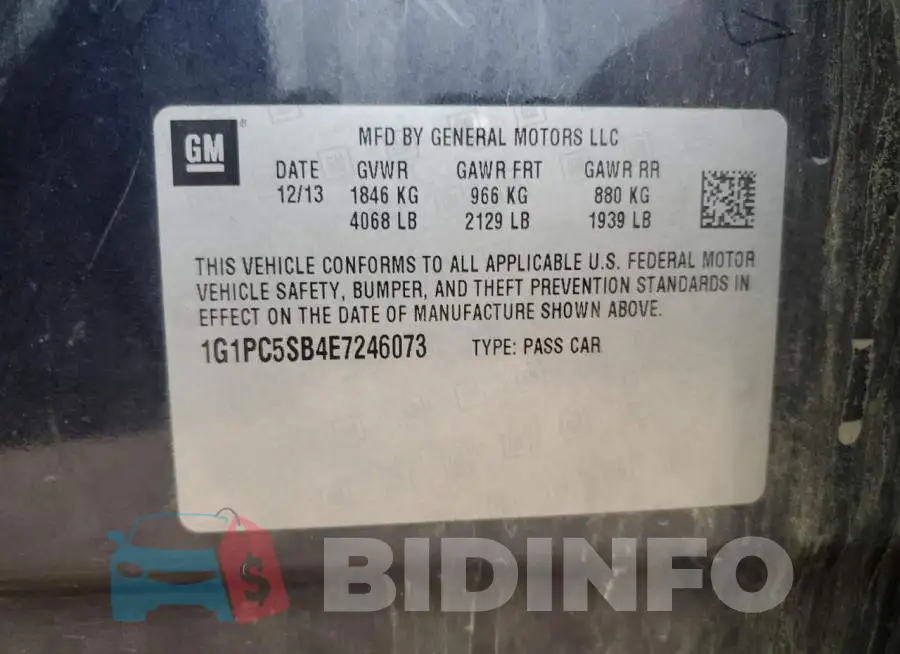1G1PC5SB4E7246073 Photo# 12