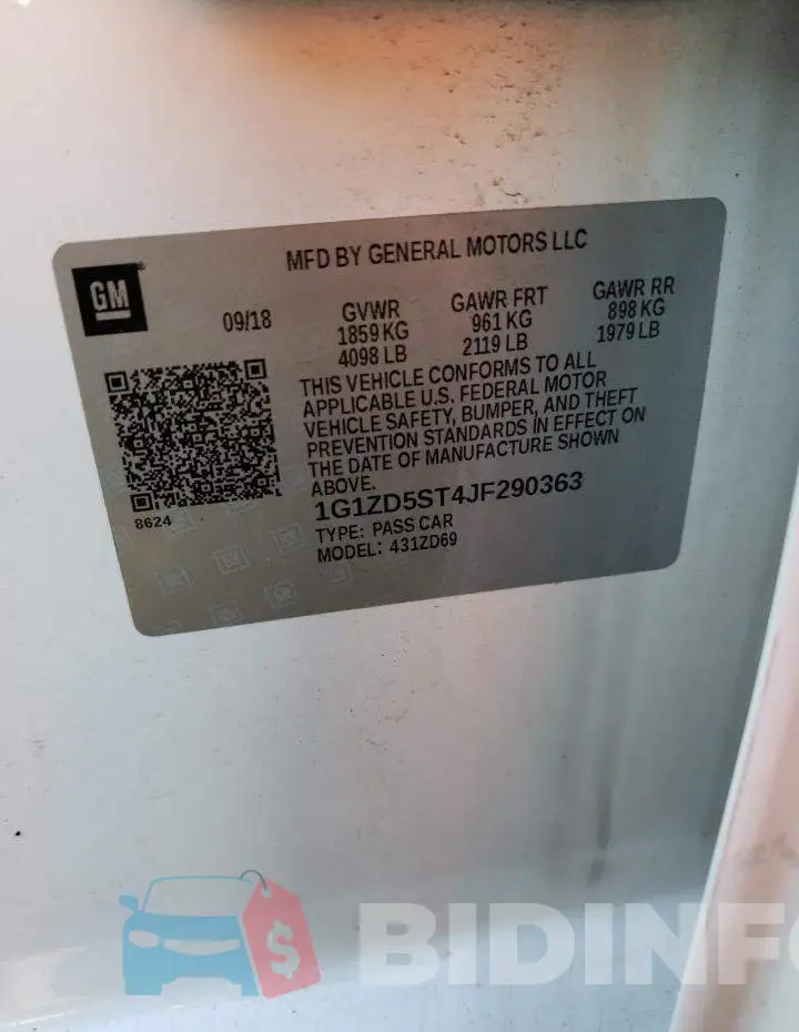 1G1ZD5ST4JF290363 Photo# 12